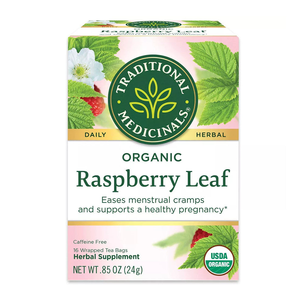 Traditional Medicinals Organic Raspberry Leaf Herbal Tea Bags - 16 Ea